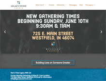 Tablet Screenshot of legacystonechurch.com